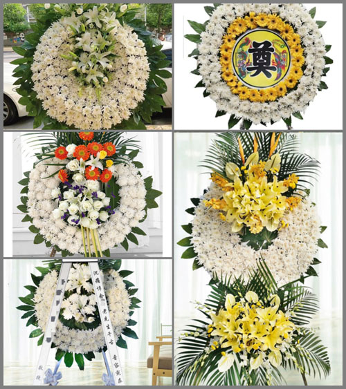 山东青岛黄岛区泊里镇后草场村花圈速递